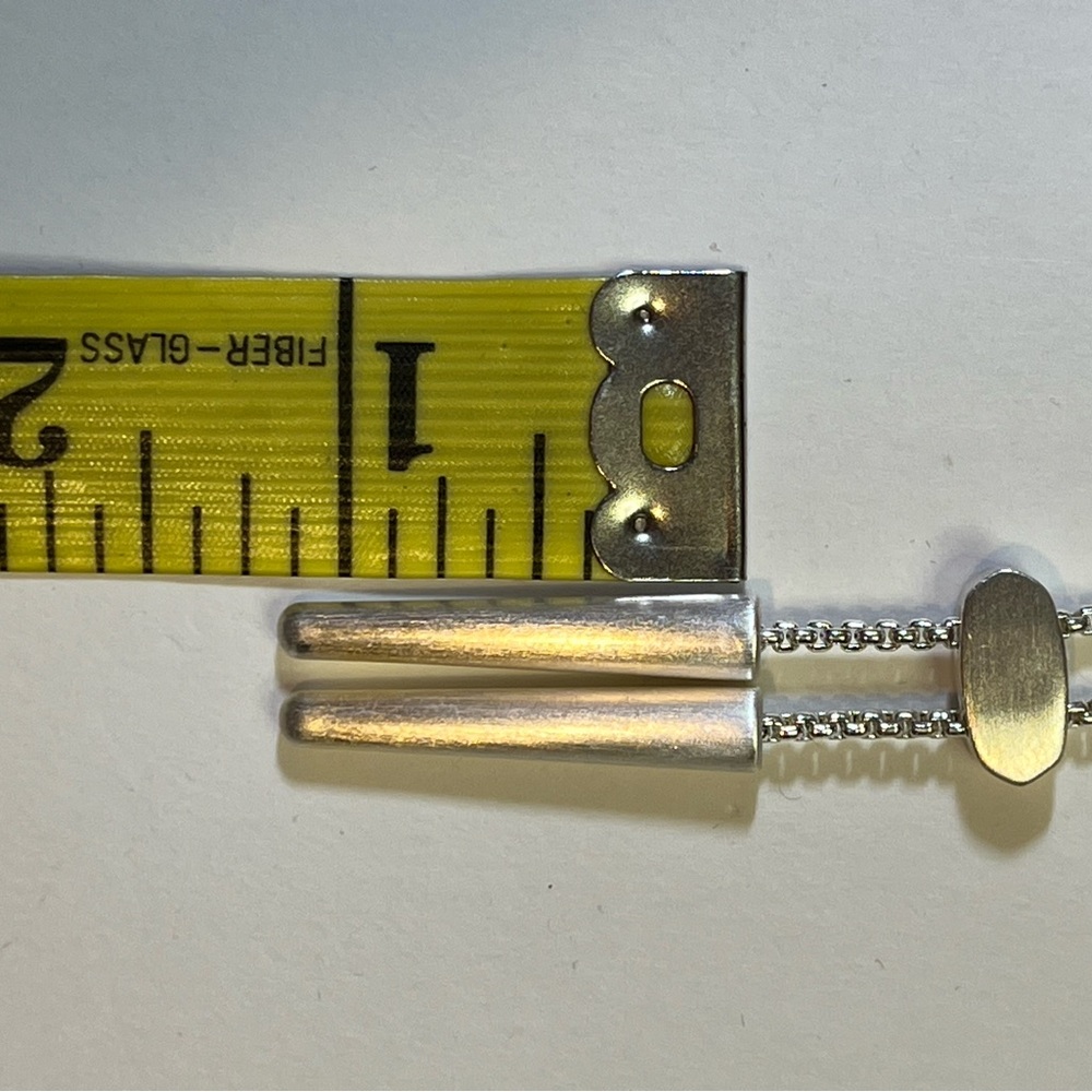 🎉HP🎉 NWOT: adjustable silver necklace with circle and long pendant - Picture 9 of 11